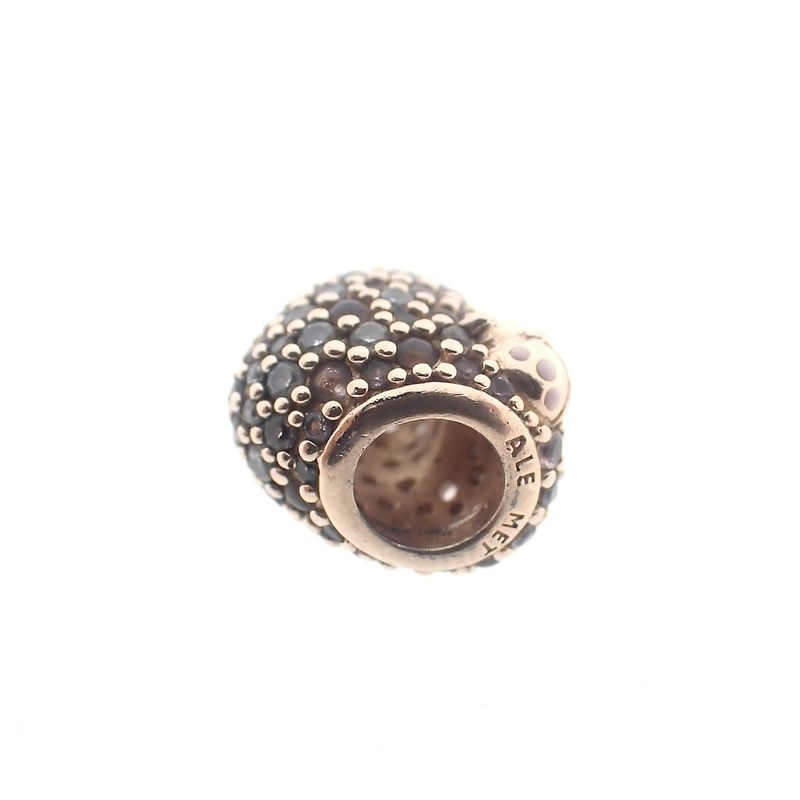 Image 7 of Pandora Moments charm; Rose gold plated; Pavé Heart
