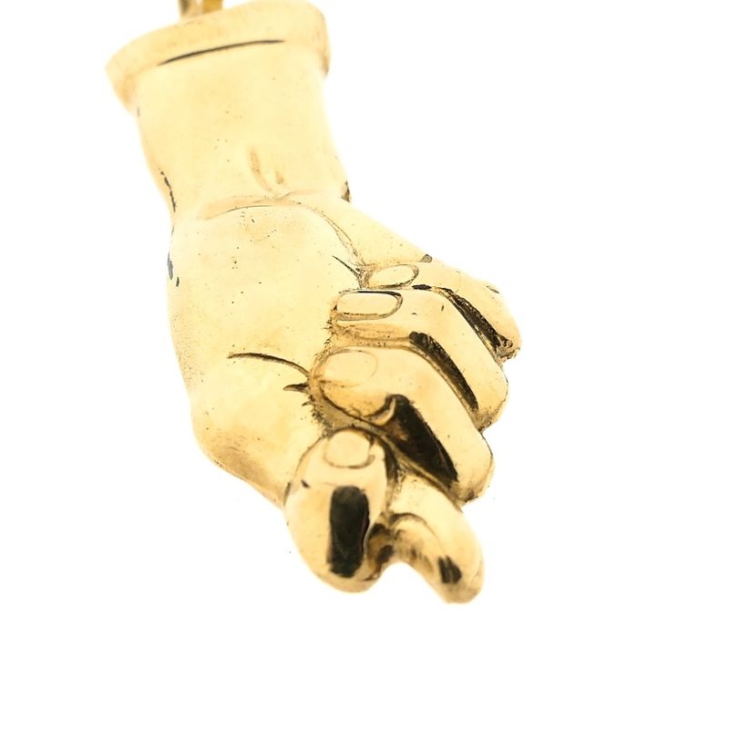 Image 4 of Gold pendant; Figa fist