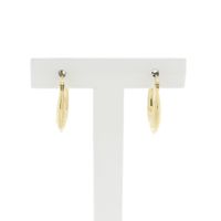 Gold lapidary earrings | Ø 19.5 mm