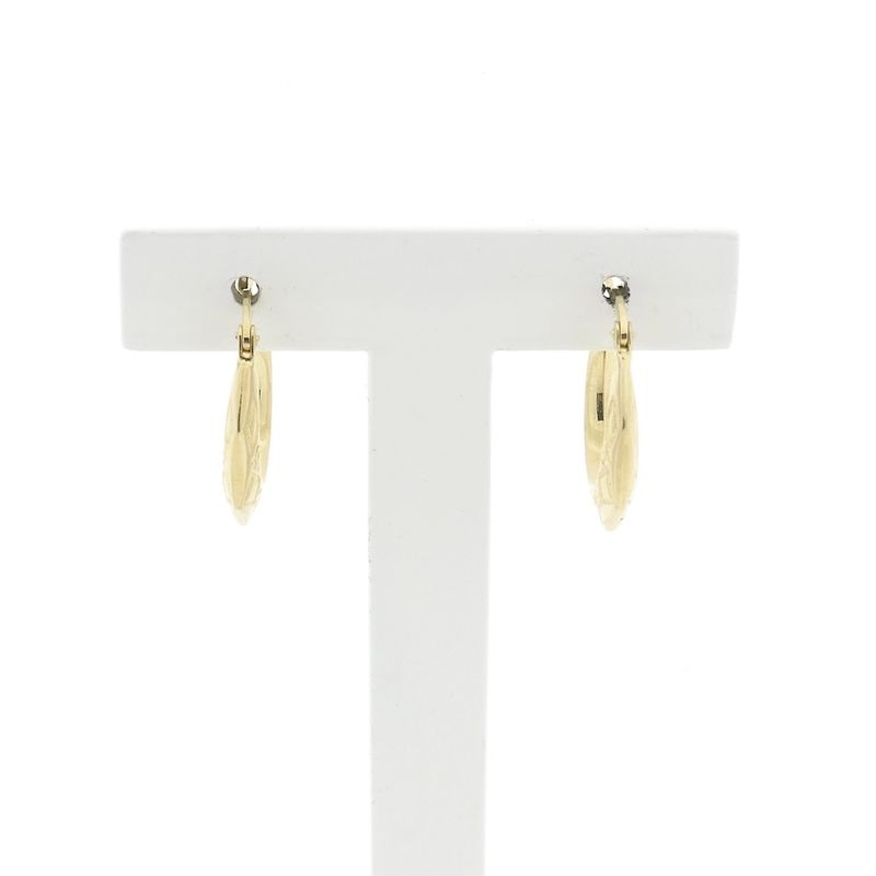 Image 1 of Gold lapidary earrings | Ø 19.5 mm