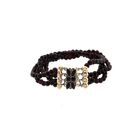 Image 1 of Antique Garnet Bead Bracelet with Gold Clasp