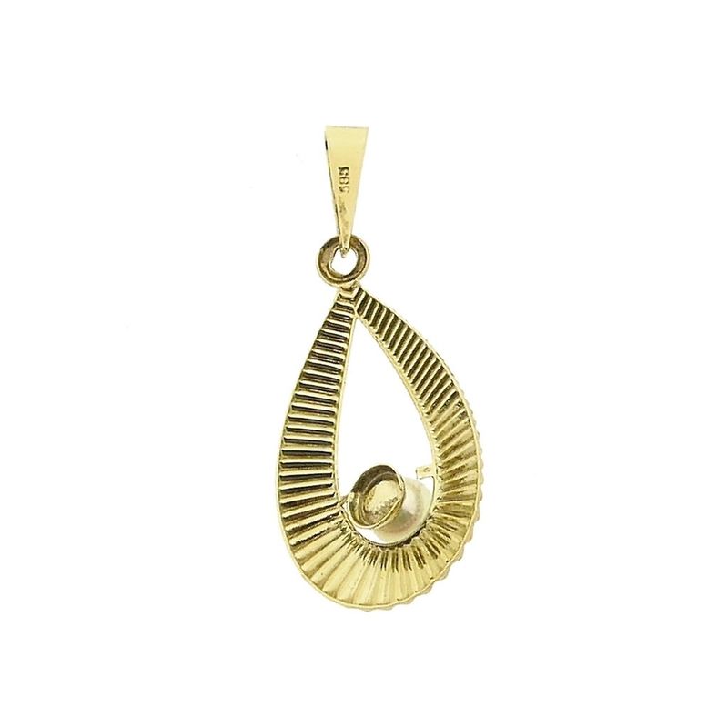 Image 5 of Gold pendant with pearl | Vintage