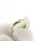 Image 7 of Gold solitaire ring with zirconia