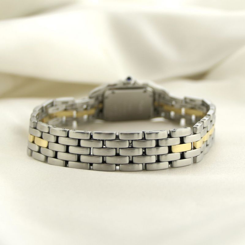 Image 7 of Cartier Panthère '1 Row'; 18k gold/steel women's watch