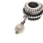 Image 4 of Pandora charm; Silver; Hanging Pearl