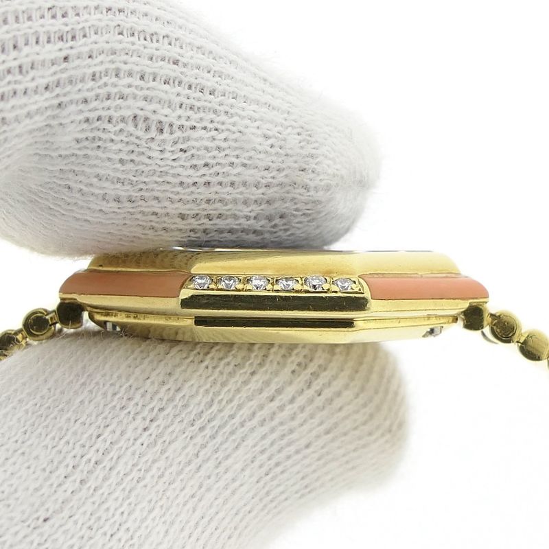 Image 20 of Favre Leuba 'Cocktail'; Vintage 18K yellow gold women's watch with diamonds