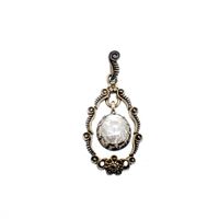 Antique/vintage gold pendant with diamond | Approx. 1.00 ct.