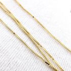 Image 7 of 14K Gold Venetian Box Chain; 61 cm