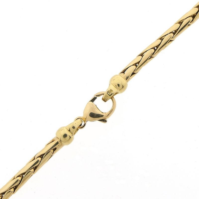 Image 8 of Vintage gold cardano link necklace