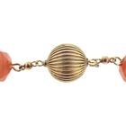Image 4 of Carnelian bead necklace with gold clasp