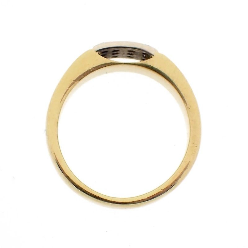Image 6 of Gold pavé ring set with diamonds; 0.12 ct.