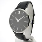 Image 2 of Movado Ulta Slim; Steel men's designer watch with gray dial; 0607086