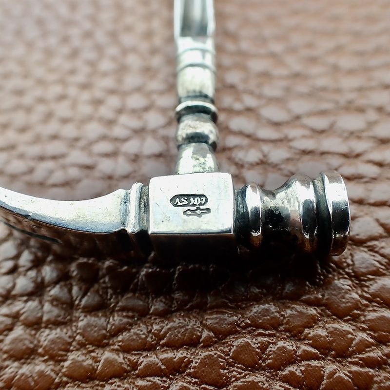 Image 4 of Silver cocktail stick; Hammer | Vintage