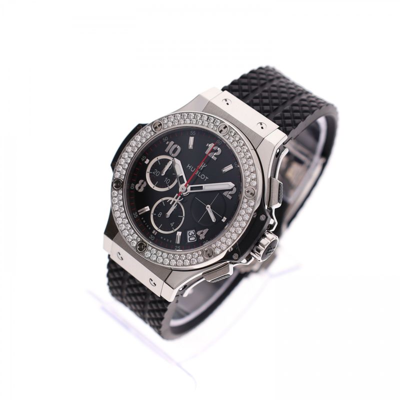 Afbeelding 3 van Hublot Big Bang Diamonds 41mm 314.SX.130.RX.114; Automatisch Chronograaf Horloge