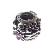 Image 5 of Pandora charm; Silver; Purple Daisy