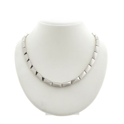 Image 1 of White gold fantasy link necklace.