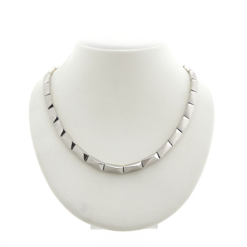 Image 1 of White gold fantasy link necklace.