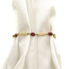 Image 1 of Vintage gold bracelet with red coral