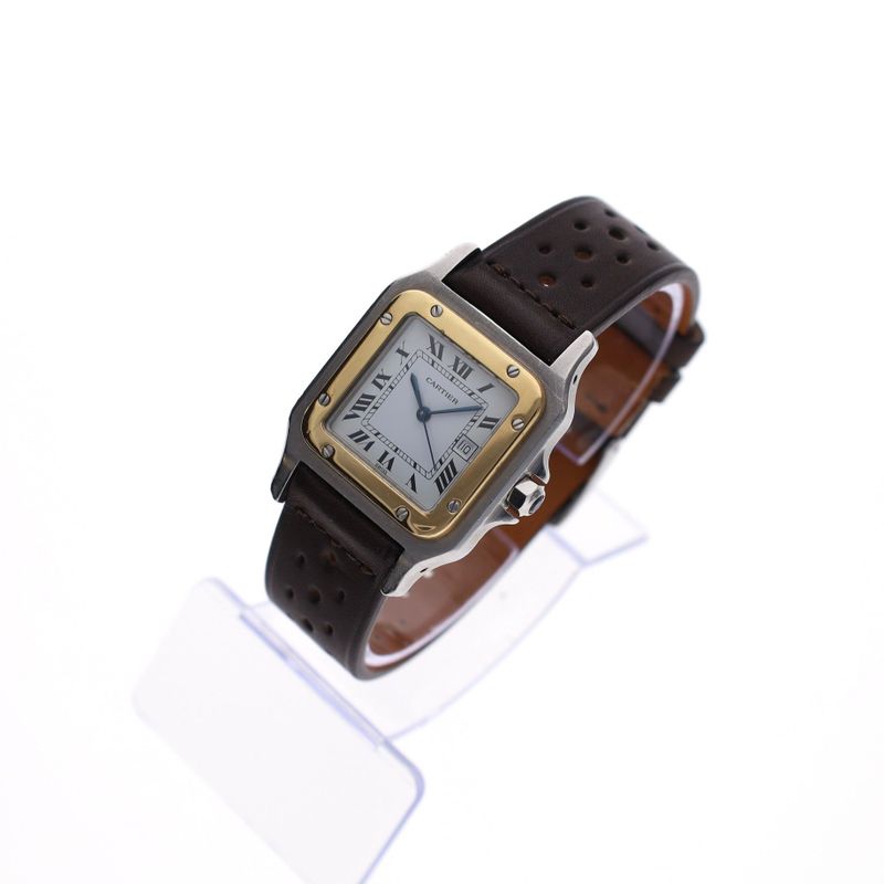 Image 3 of Cartier Santos Carree 2961; Bi-Colour Automatic Watch