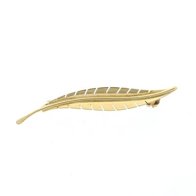 Image 1 of Gold feather brooch