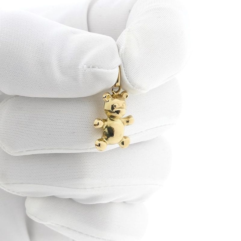 Image 9 of Gold teddy bear pendant