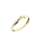 Image 1 of Two-tone gold solitaire ring with diamond; 0.04 ct.