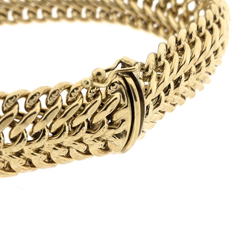 Image 4 of Gold French Gourmet Link Bracelet
