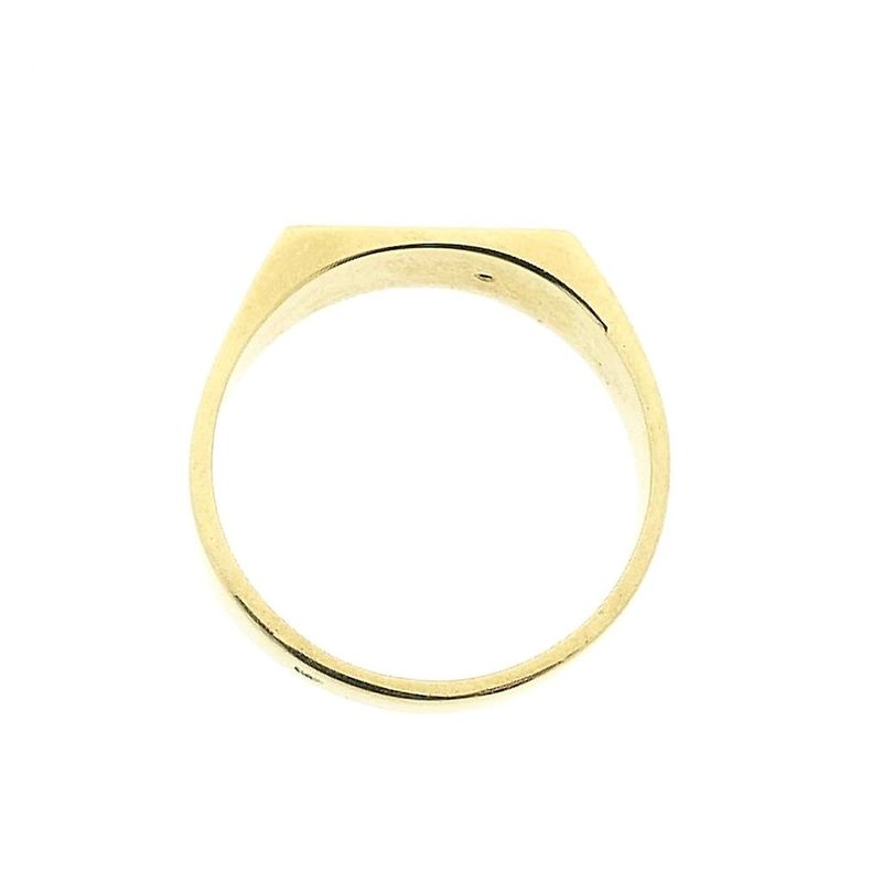 Image 5 of Gold signet ring with zirconia
