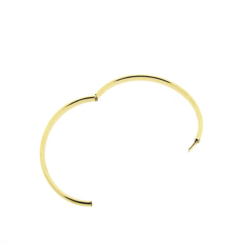 Image 7 of Gold smooth slave bracelet | Ø 65 mm