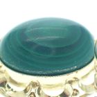 Image 4 of Vintage gold pendant with malachite