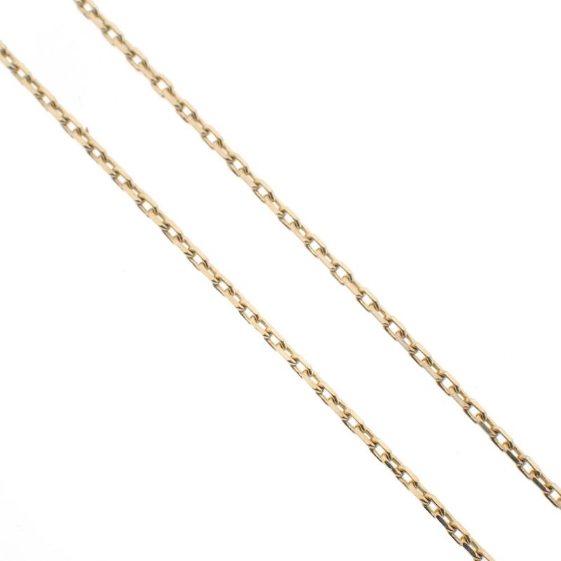 Image 3 of Gold anchor link chain with fixed pendant | 43 - 45 cm