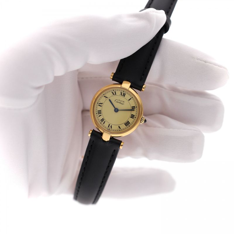Image 10 of Cartier Must de Cartier Vendome 590004; Vintage Ladies Watch