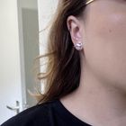 Image 2 of Silver dinosaur stud earrings