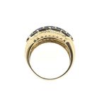 Image 5 of Gold ring with sapphire and diamond | 0.18 ct.