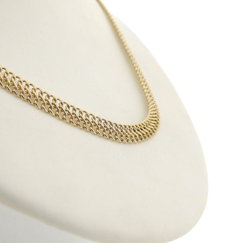 Image 4 of 10-karat French gourmet link necklace | 43 cm