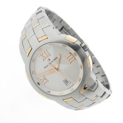 Maurice Lacroix Milestone; Gold/steel men's watch Image 1 of Maurice Lacroix Milestone; Gold/steel men's watch
