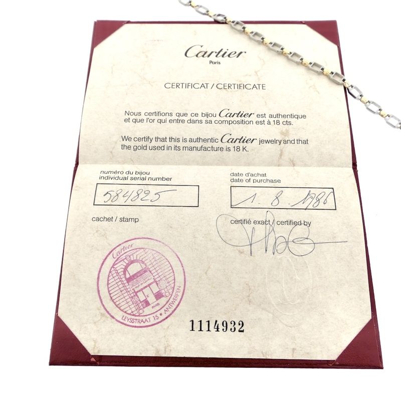 Image 6 of 18K Cartier Santos gold/steel link bracelet | 19 cm (+ extra links)