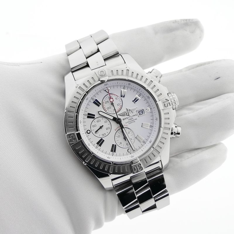 Image 8 of Breitling Super Avenger A13370; Chronograph men's watch
