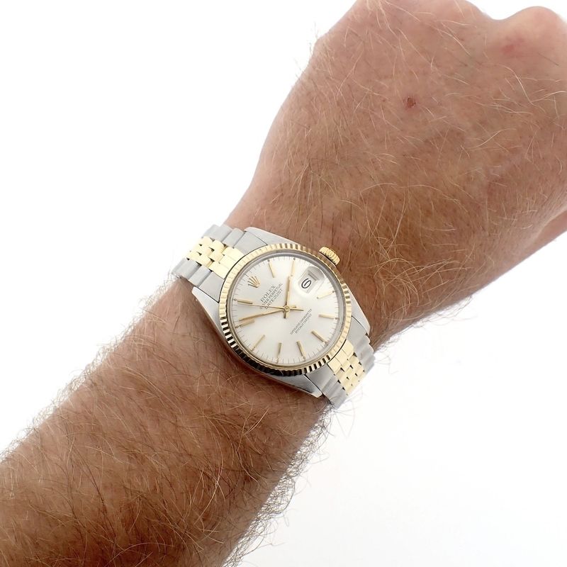 Image 12 of Rolex Datejust 16013; Steel/gold men's watch