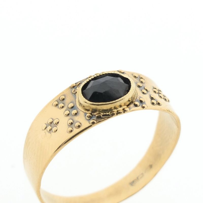 Image 3 of Gold ring with garnet stones | Vintage