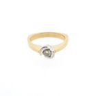 Image 7 of Two-tone gold ring with diamond | 0.22 ct.