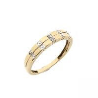 Gold ring with diamond | 0.01 ct.
