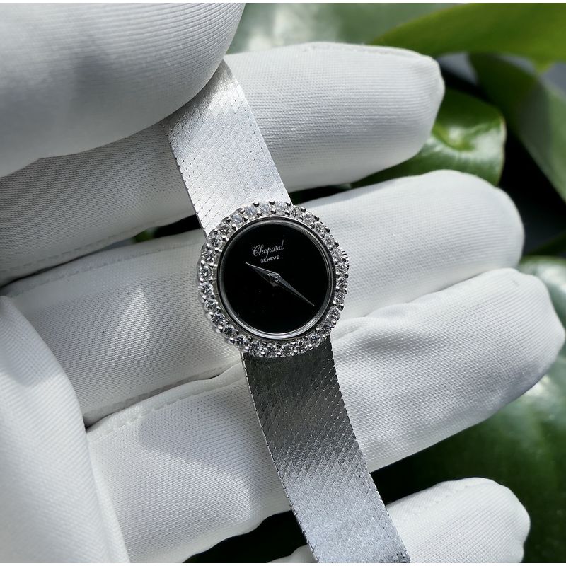 Image 18 of Chopard Geneva Cocktail Watch 2795/1; Vintage 18k white gold women's watch with diamonds