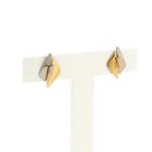Image 3 of Tricolor gold stud earrings