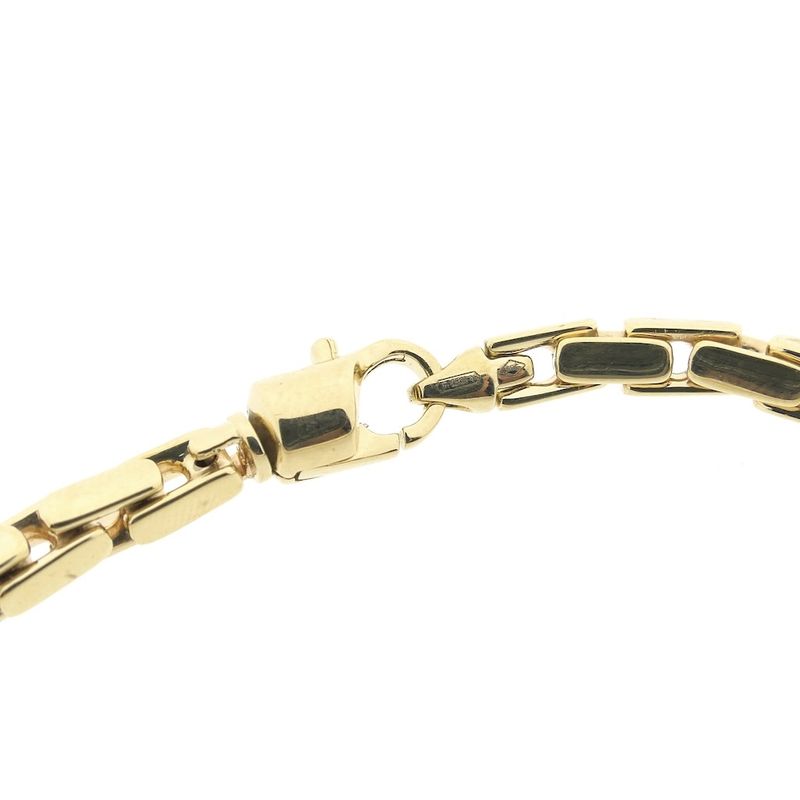 Image 2 of Gold flat cardano link bracelet