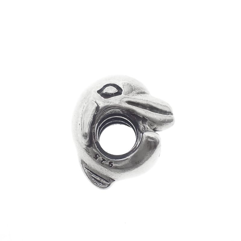 Image 6 of Pandora charm; Silver; Dolphin