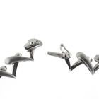 Image 9 of White gold matted fantasy link necklace