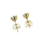 Image 5 of Gold stud earrings with zirconia