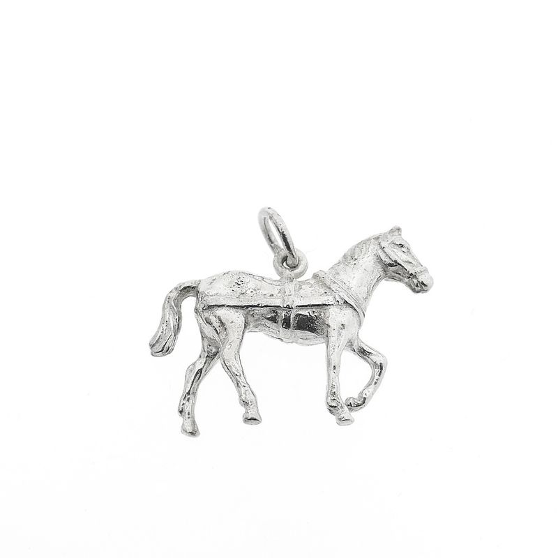Image 1 of Silver charm/pendant of a horse