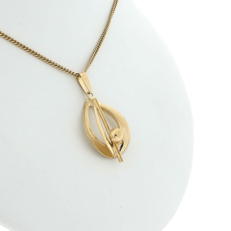 Image 7 of Golden abstract pendant